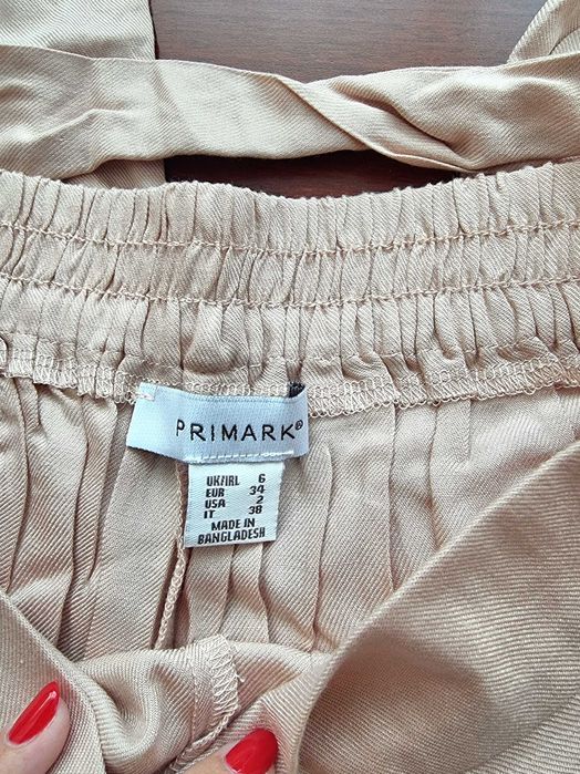 Cullotes rosa claras Primark 100% viscose, tamanho 34 - nunca usadas
