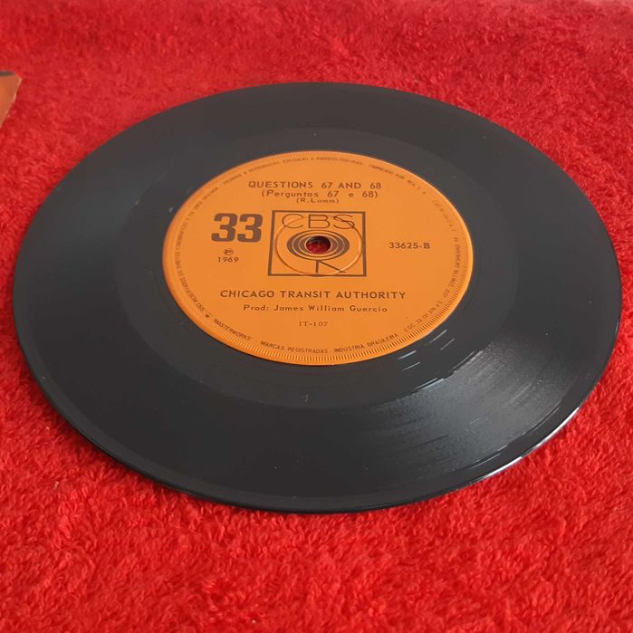 Disco Vinil Single Chicago Transit Authority - I'm a Man / Questions 67 and 68
