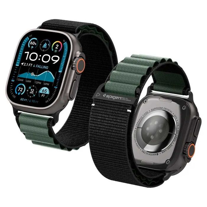 Ремешок Spigen Watch Band WBF1 для Apple Watch 44/45/46/49mm Green