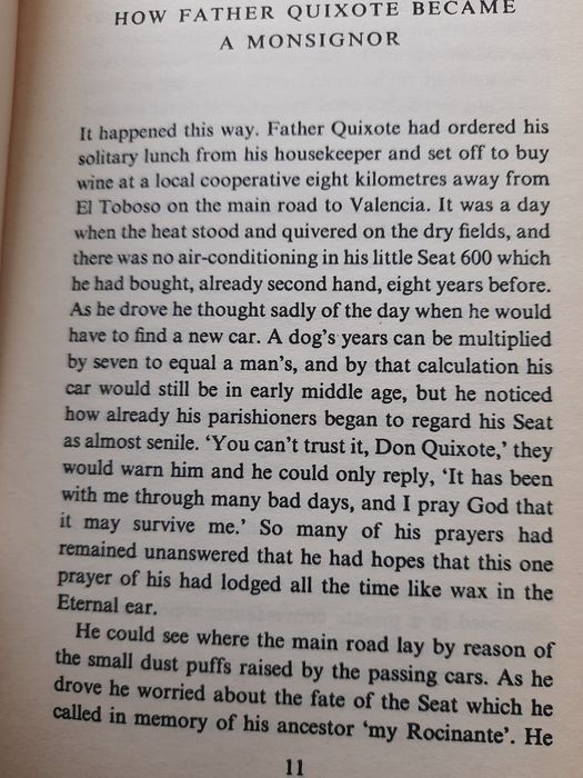 Graham Greene, Monsignor Quixote, англ.