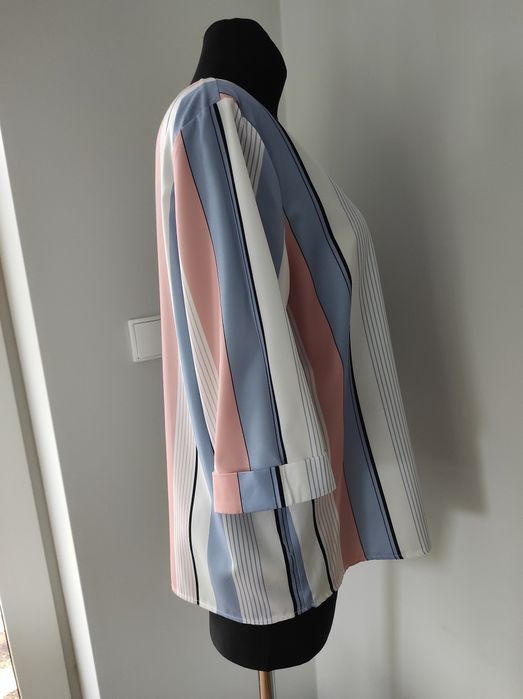 Elegancka bluzka damska rękaw 3/4 rozmiar 42 XL