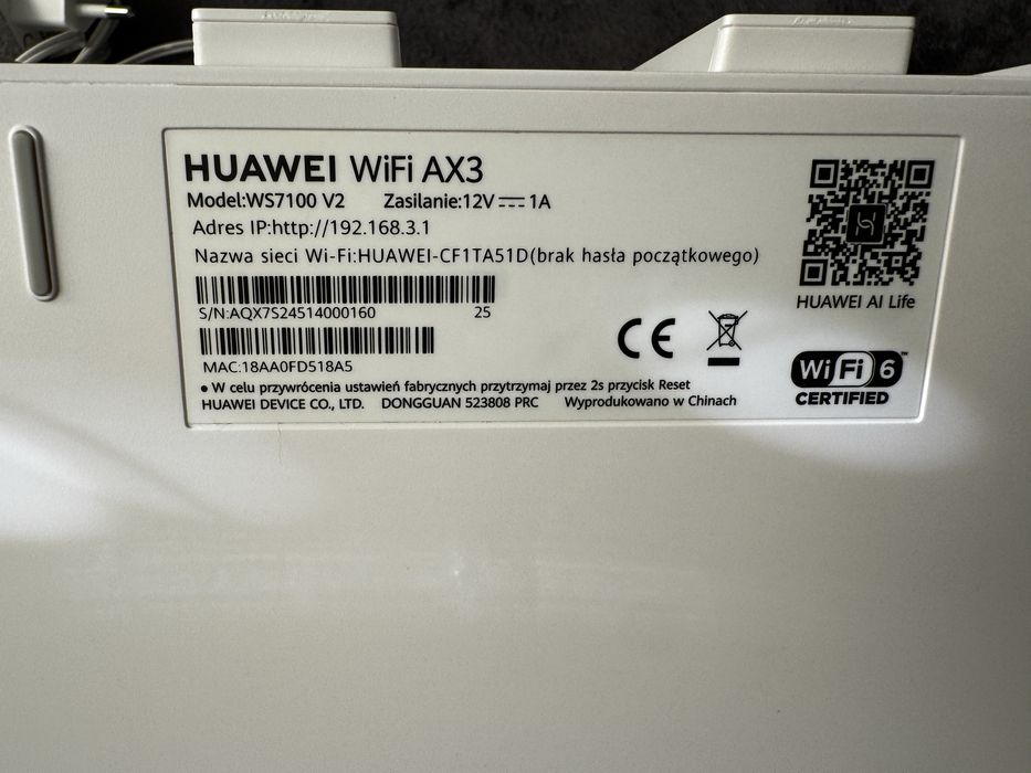 Huawei AX3 -WiFi 6 Plus