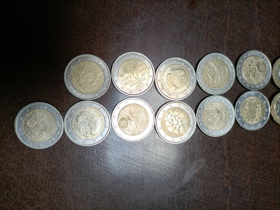 Moedas raras de dois euros