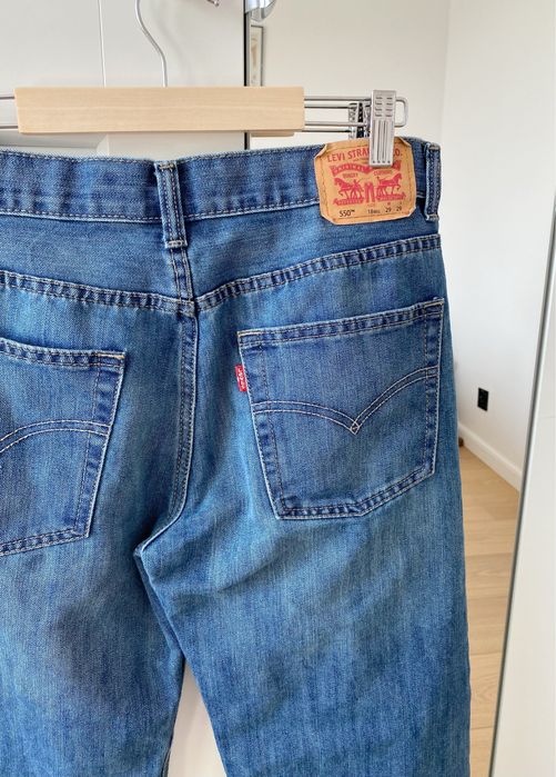 Spodnie męskie Levis oryginalne w29 l29 550 blue jeans relaxed