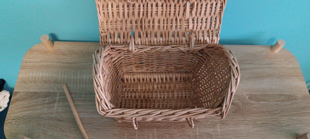 Cesta madeira vintage