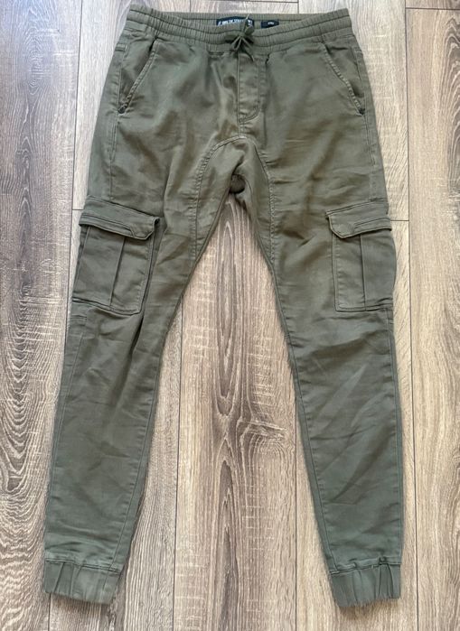 CLCT Own The Streets spodnie cargo bojówki chinosy, rozm. S,  khaki