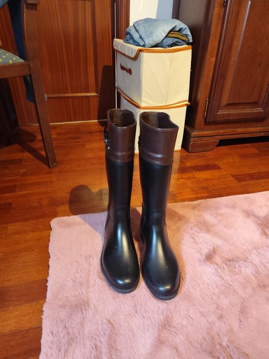 Botas cano alto tipo cavaleiro