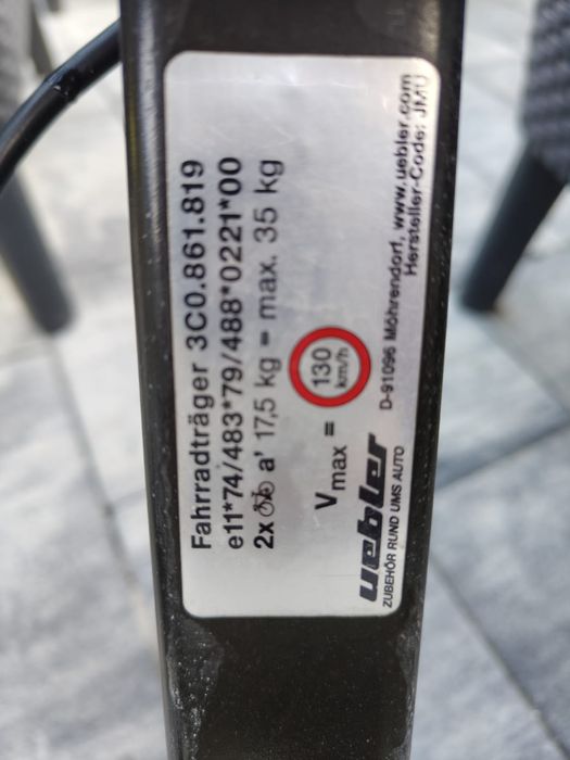 Uchwyt na rowery Uebler