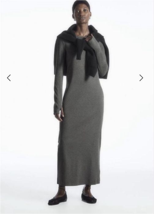 Довга сукня COS в рубчик