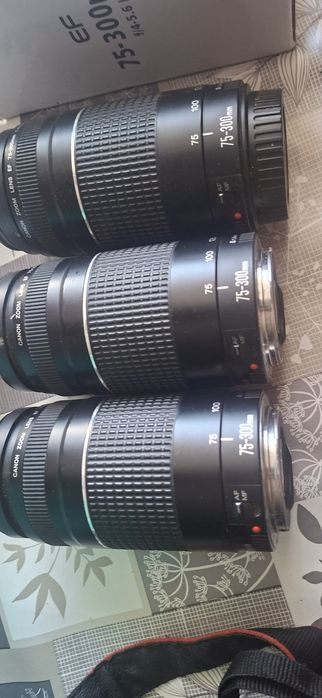 Canon eos 1300d com 3 lentes