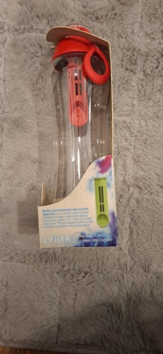 Nowa butelka filtrująca Dafi 0,5L – czerwona, z filtrem do wody kranow