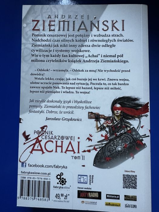 Pomnik Cesarzowej Achai Tom II Andrzej Ziemiański
