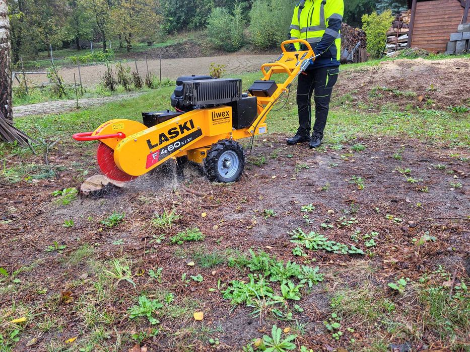 Frezowanie pni, usuwanie pni korzeni drzew, mulczowanie, wycinka drzew