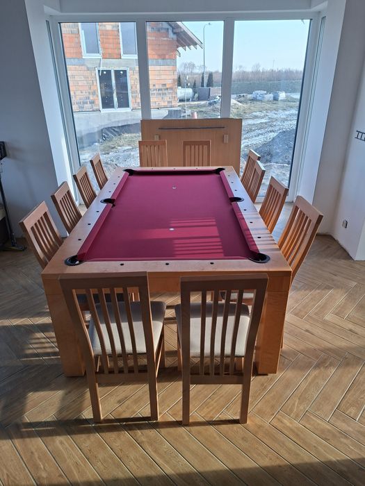Stół jadalnia, 12 krzeseł, bilard