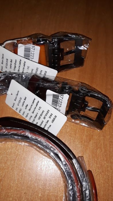 Продается мужской кожаный ремень Бизон -Демин