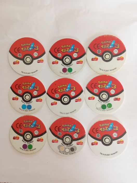 Tazos Pokémon originais Matutano
