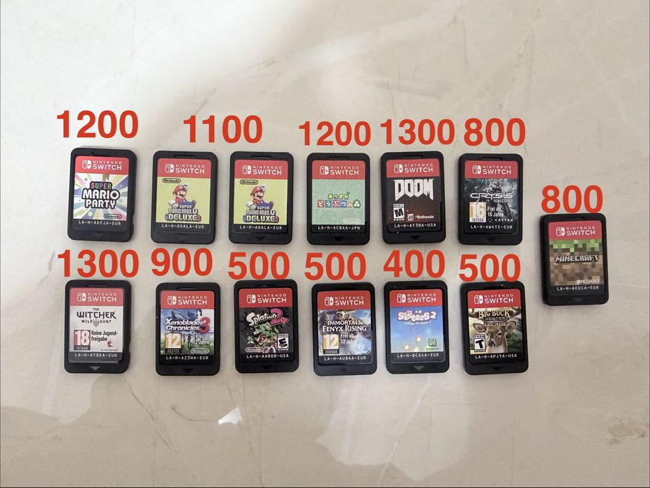 Nintendo Switch картриджі