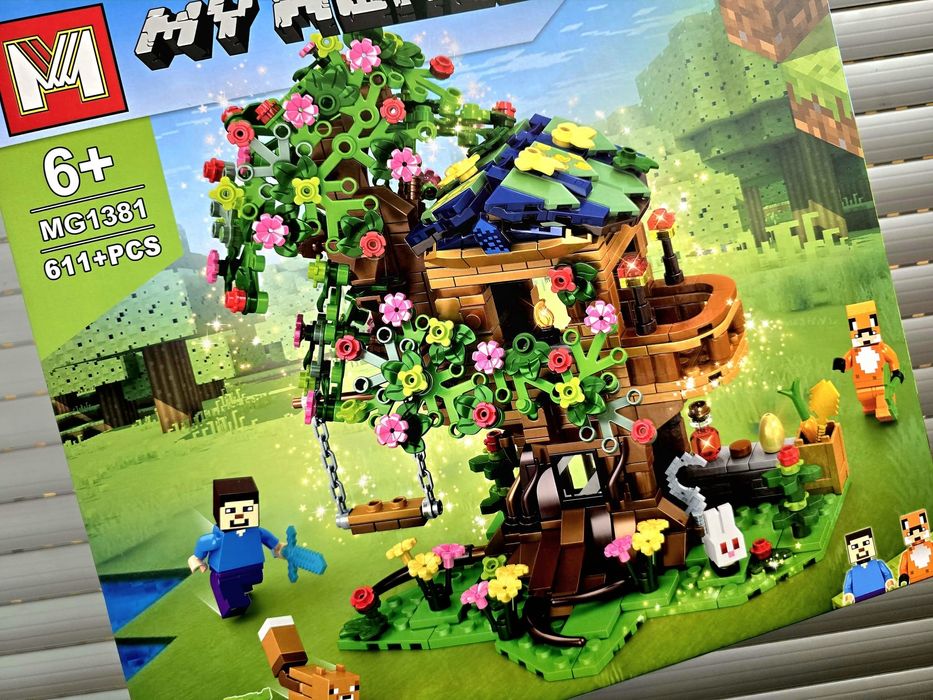 Duży zestaw klocków klocki w stylu Minecraft 611 elementów nowe