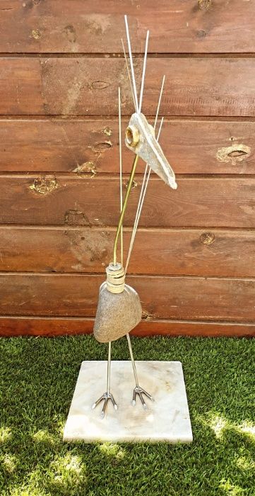 Escultura Ave em Pedra - EXCLUSIVO