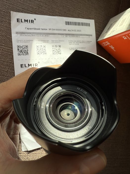 Новый Объектив Sony 28mm f2