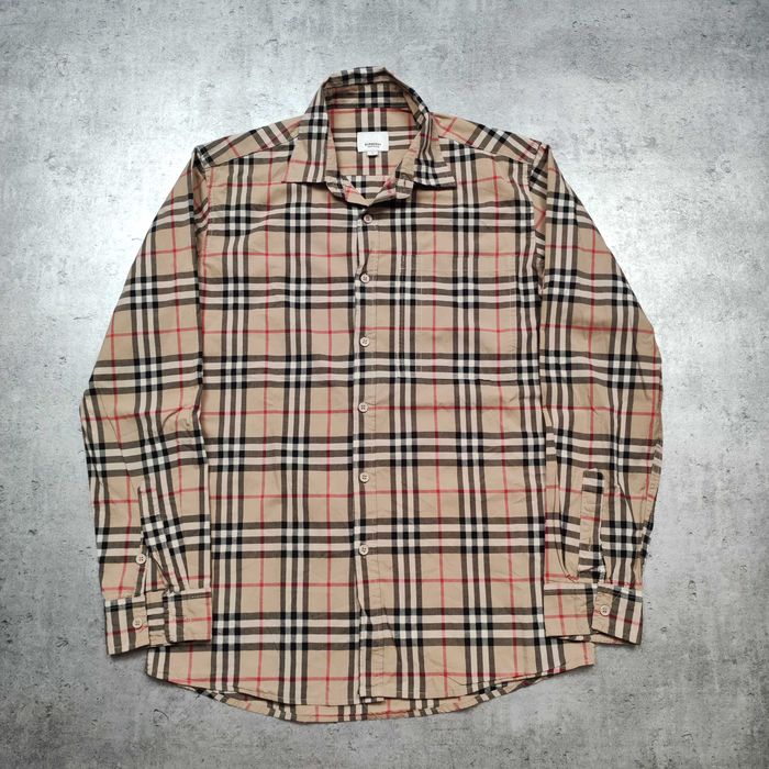 MĘSKA Elegancka PREMIUM Luxury Koszula Kratka Burberry London Kieszonka