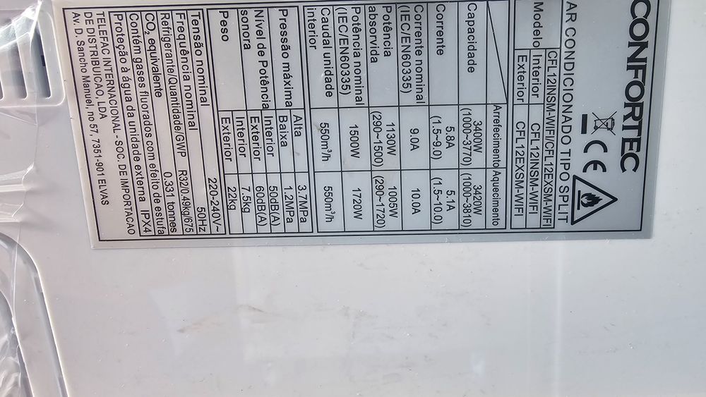 Ar condicionado novo