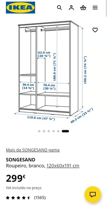 Roupeiro IKEA - Bem estimado