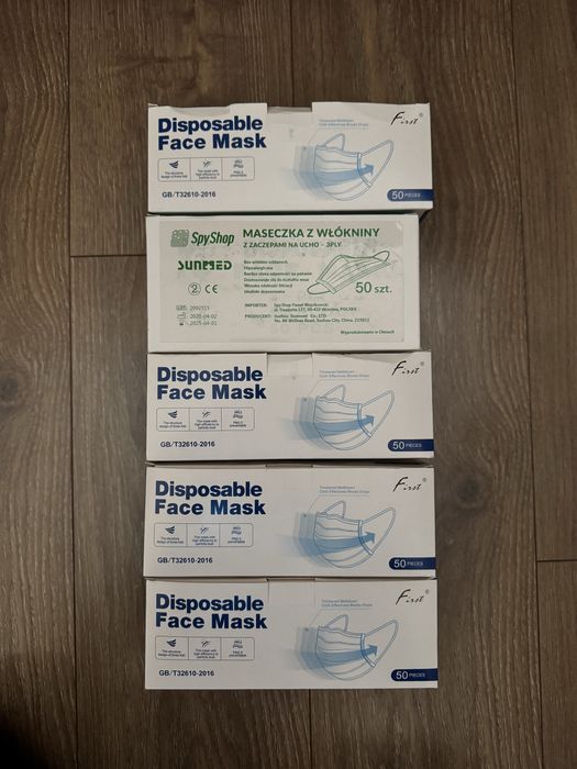 Jednorazowe Maseczki 250 szt