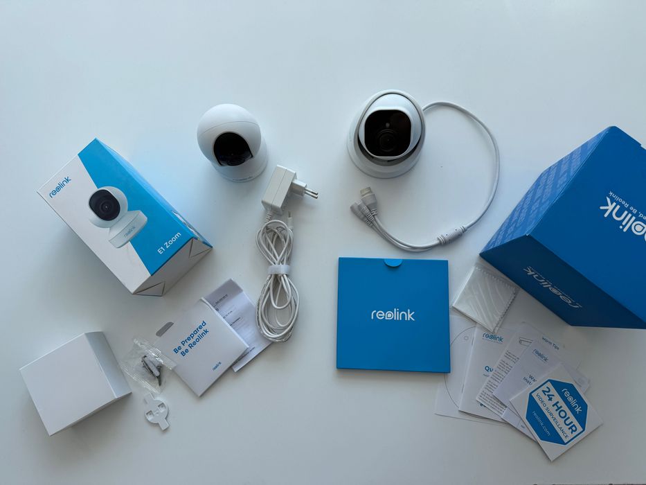 Комплект нових камер Нові IP камери Reolink E1 Zoom 5MP Wi-Fi та RLC-822A 4K PoE 3X Zoom