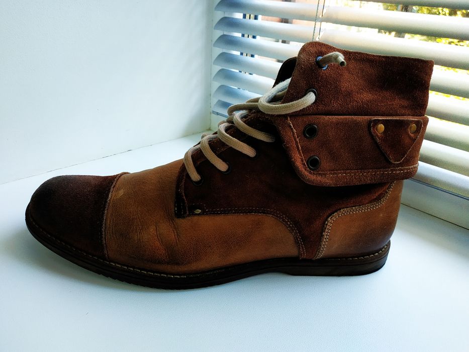 Взуття чоловіче 44 р.(натуральна шкіра,замша,казаки,челсі, вінтаж)