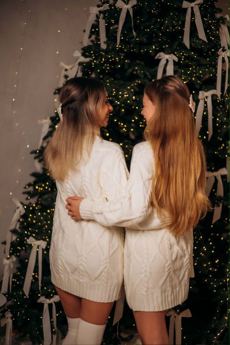 Платье туники вязаные