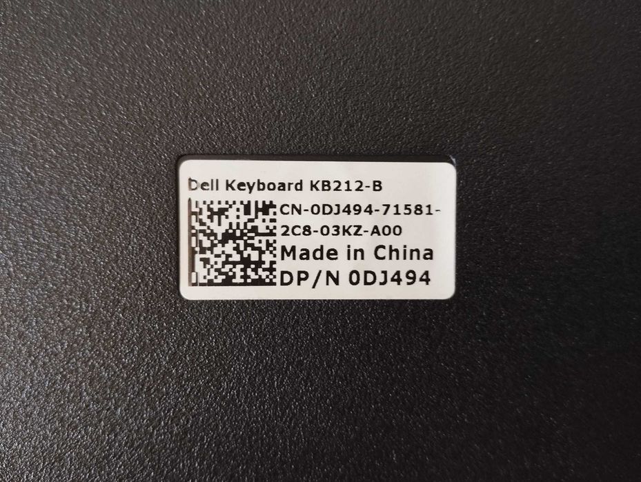 Black Dell USB Keyboard452423292352604164