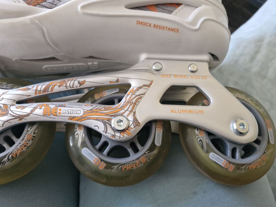 Роликові ковзани жіночі, Reaction H505, 37 розмір, 24 см