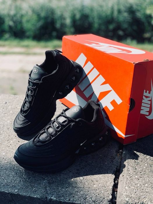 Кросовки с мембранной найк ВатерПроф водоотталкивающие кросовки Nike air max DN Triple черные спортивные красовки найк