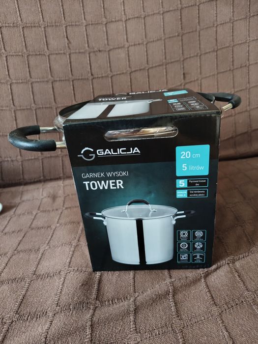Garnek wysoki  Galicja Tower  20cm 5l