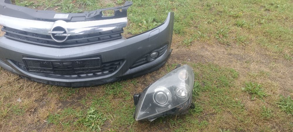 Astra h GTC zderzak przód przedni atrapa grill slryski
