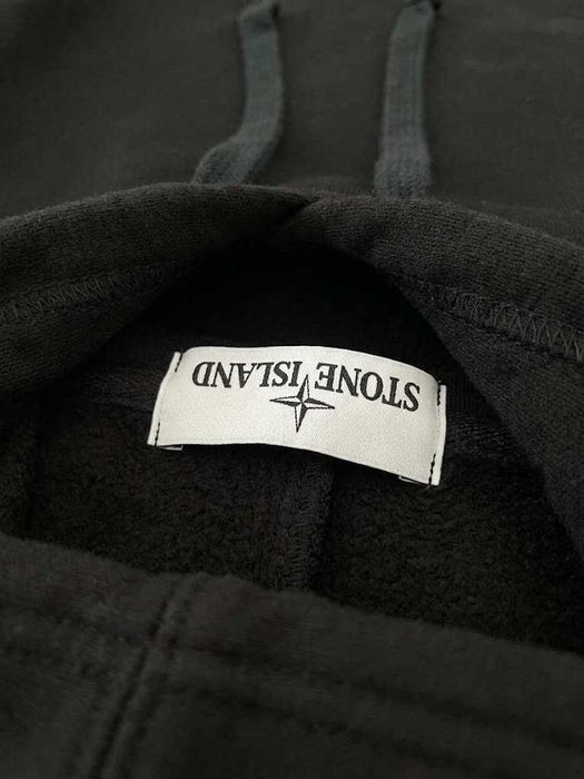 Стон Айлед Толстовка Черная / Худи Новое Stone Island
