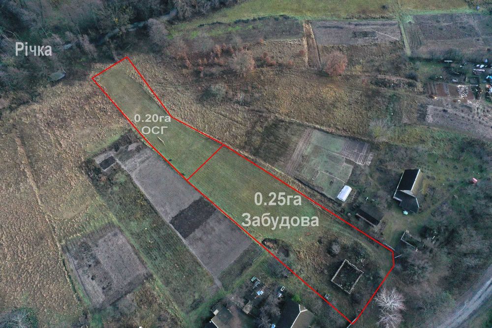 Соснівка продаж 0.37 га з фундаментом поруч з Лісом та Річкою