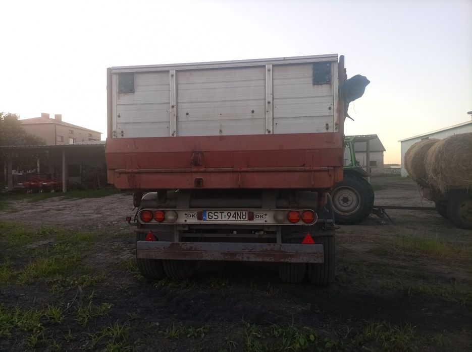 Przyczepa wywrotka 3 stronny wywrot tandem