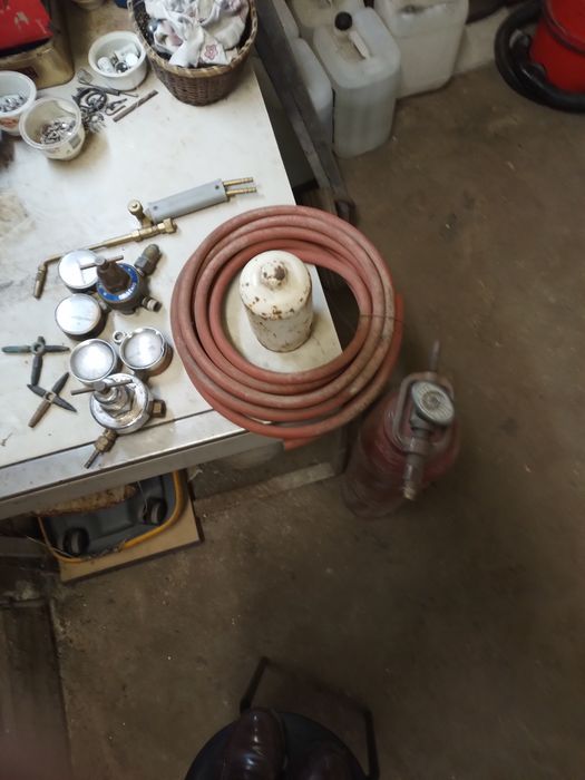 Conjunto de soldadura a oxigénio e acetileno para oficinas auto e outr