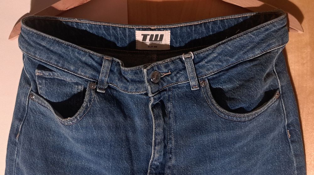 Spodnie Jeansowe damskie szerokie Tally Weijl Wysoki Stan Szerokie Nog