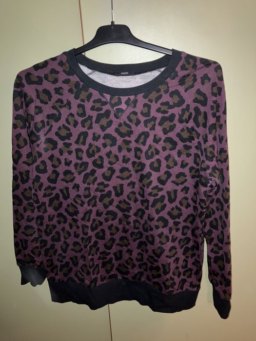 Bluza w cętki panterka S TEZENIS przez głowę