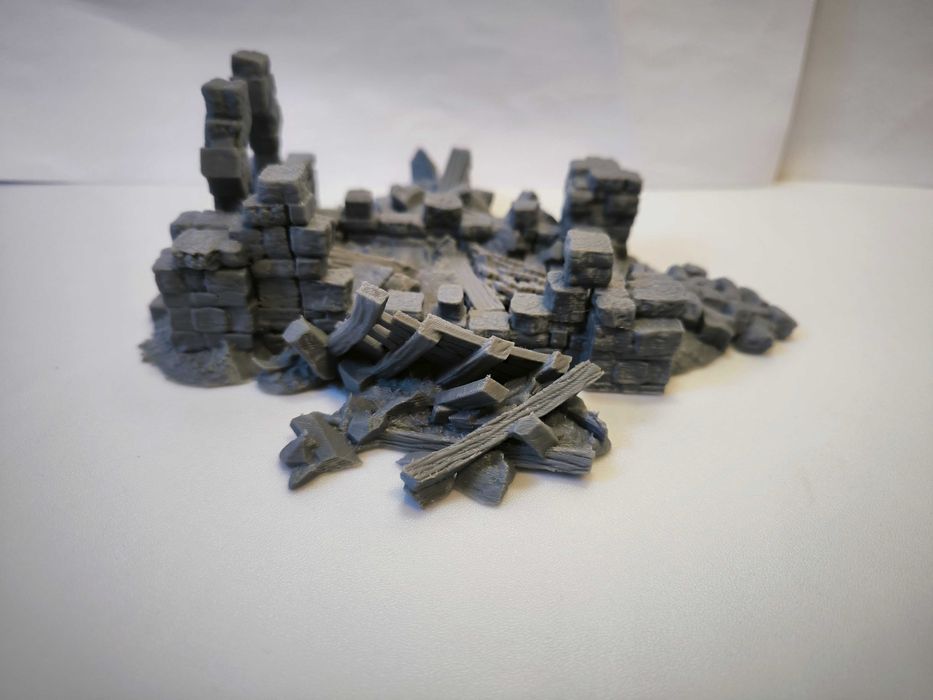 Ruina kaplicy Makieta Diorama RPG D&D