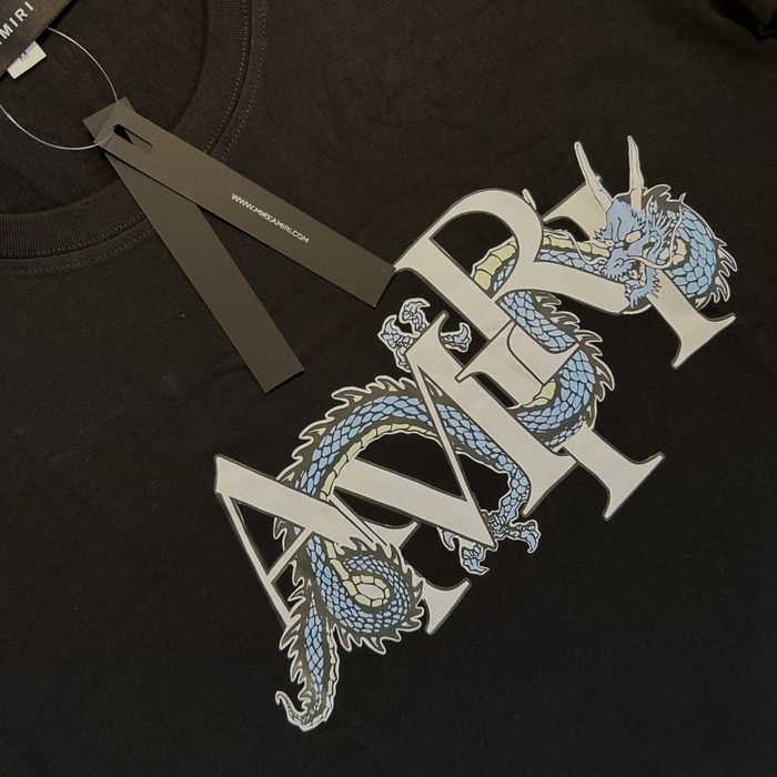 Черная футболка AMIRI Dragon Logo