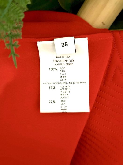 Givenchy vestido seda vermelho (38)