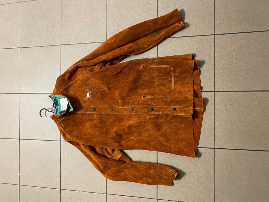 Kurtka spawalnicza skórzana Weldas Lava Brown XL BHP Trudnopalna