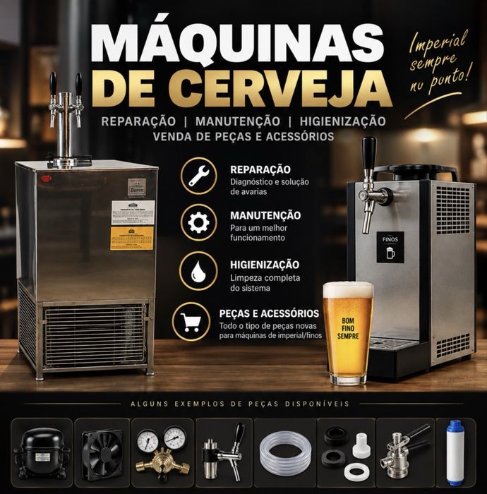 Reparação, manutenção e peças para máquinas de imperial