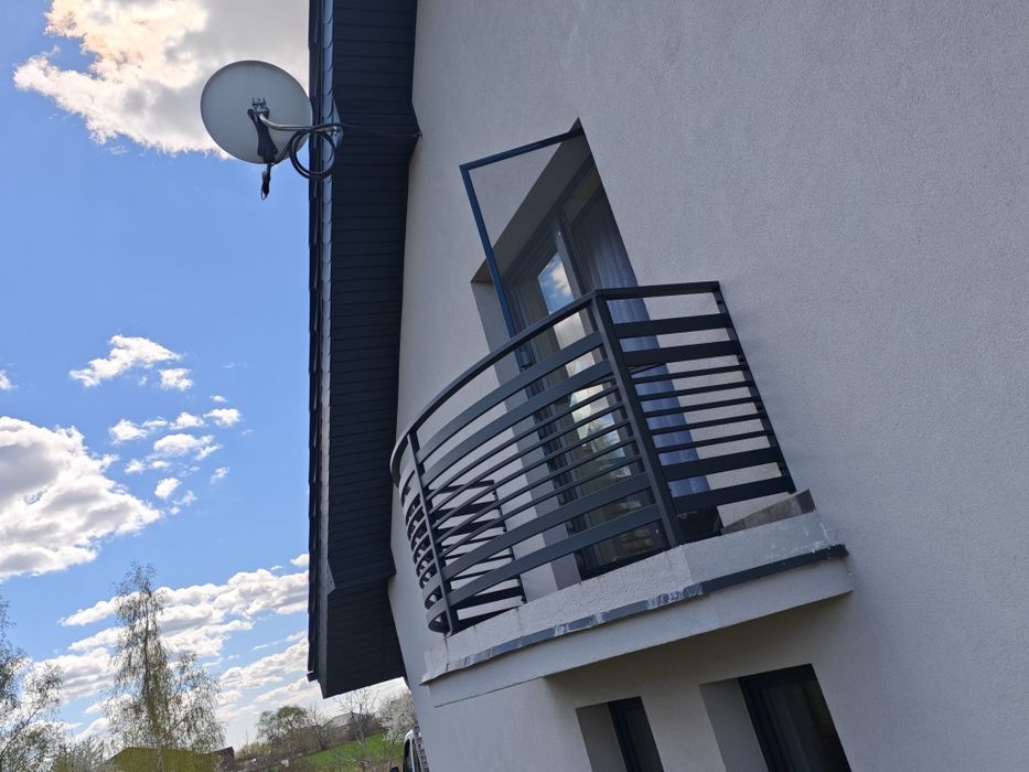 Balkon półokrągły balustrada metalowa na wymiar ocynk