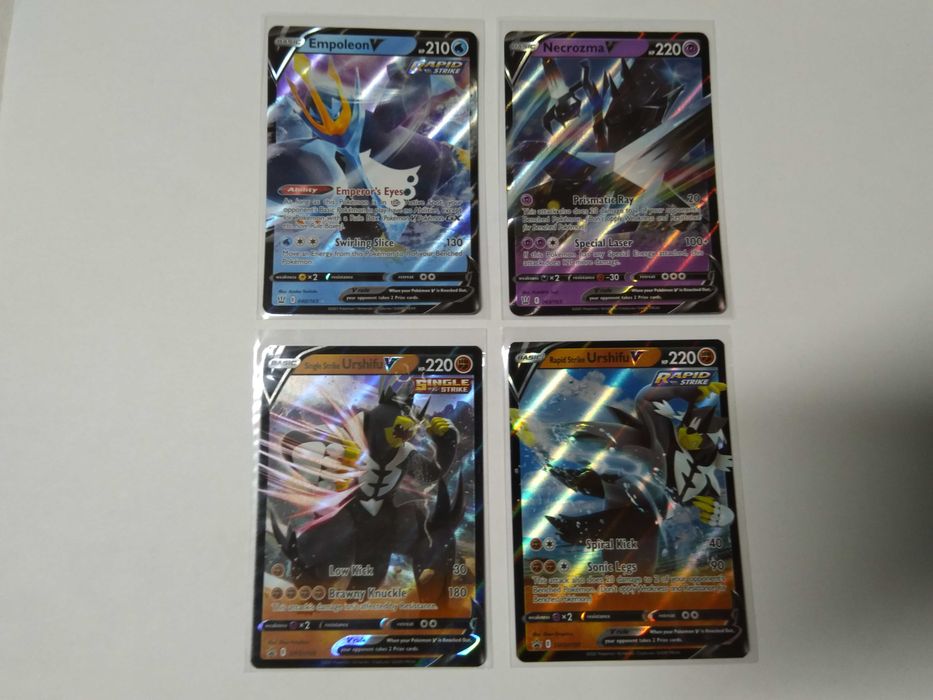 Cartas Pokemon GX e V de vários sets