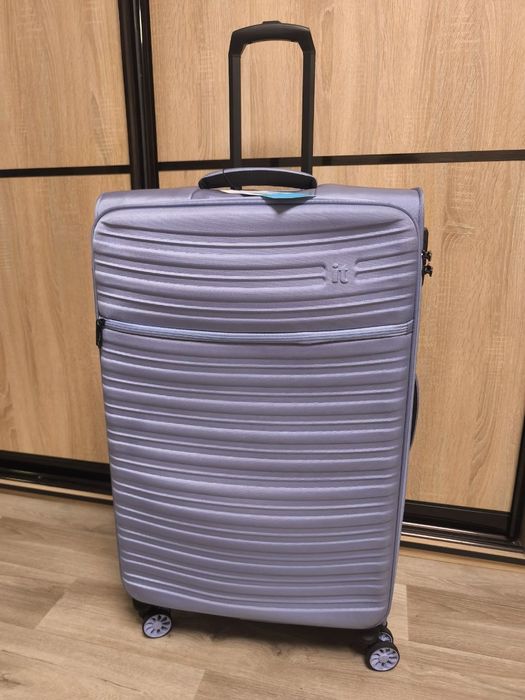 Чемодан большой, чемодан на колесах,валіза великого розміру з тканин